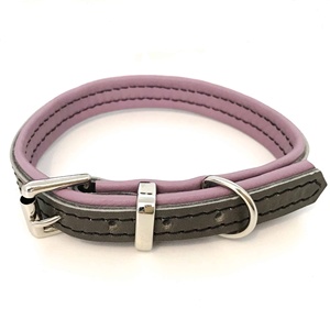 ปลอกคอสุนัขสุดหรูพร้อมหัวเข็มขัดโลหะแบบสัมผัสนุ่มฮาร์ดแวร์โลหะดีไซน์และล็อกตามสั่ง - Product Image 1