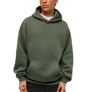 Sweat à capuche ample en molleton de haute qualité 500 g/m², en tissu éponge français 100 % coton, surdimensionné, lourd, pour homme - Product Image 3