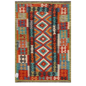Tapis Kilim Maimana Afghanistan 125 x 86 cm, décoration murale - Product Image 1