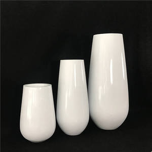 Vente directe d'usine, pots de fleurs en fibre de verre décoratifs modernes minimalistes en forme de vague Horti Club - écologiques, légers et durables - Product Image 3