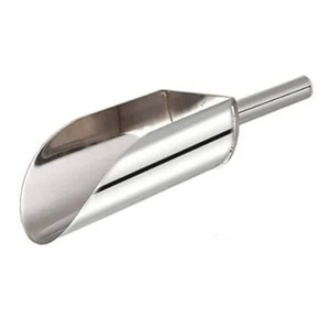 Cucharón de sopa de acero inoxidable plateado, herramienta de cocina y accesorio para bodas y cucharón de olla de cocina con acabado elegante - Product Image 2