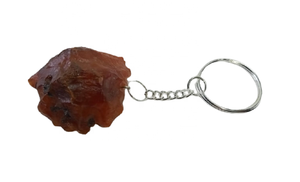 Pierre naturelle cristaux bruts agate cornaline rouge pierres de guérison porte-clés en cristal de pierre brute personnalisé fourniture en gros de guérison - Product Image 5