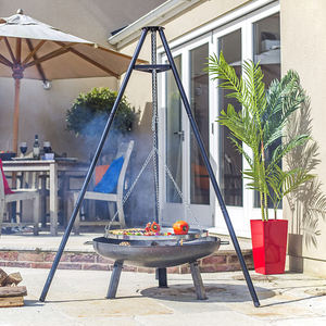 <span class=keywords><strong>Barbecue</strong></span> <span class=keywords><strong>suspendu</strong></span> réglable de 175 cm, <span class=keywords><strong>barbecue</strong></span> portable en acier, trépied <span class=keywords><strong>suspendu</strong></span>, <span class=keywords><strong>barbecue</strong></span> au charbon de bois avec chaîne de suspension - Product Image 2