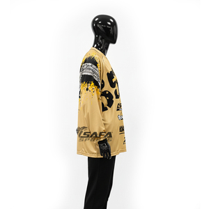 Maillot respirant coupe-vent en gros pour adultes, vêtements de sport de haute qualité, design tendance de motocross, imprimé course - Product Image 5