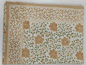 Nappe de table en coton 100% Granada Real, faite à la main, imprimée à l'aiguille dorée, lavable - Product Image 3