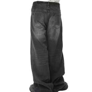 Baggy Jeans Surdimensionné Coupe Ample Denim Streetwear Confortable Élégant Pantalon Décontracté Jambe Large Vintage Lavé En Gros OEM ODM - Product Image 4