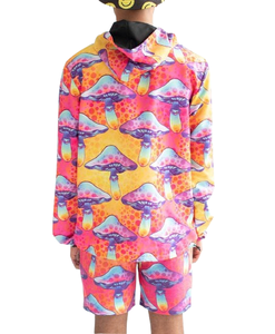 100% Polyester Men Stylish Sublimation Windbreaker Jacket Custom Logo All Over Sublimation Printing Plus Size Windbreaker Jacket - Product Image 2