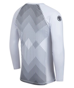 Camiseta de Manga Corta a Rayas con Protección Solar UPF50 Transpirable - Blanca - Product Image 4