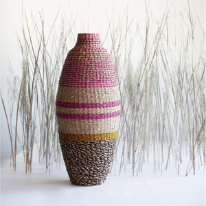 Gran calidad, precio más bajo, jarrón extra grande de algas marinas para entrada, pasillo, jarrones grandes de paja - Product Image 1