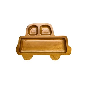 Elegant Premium Slate Style Wood Serving Tray <b>Kids</b> Snack Plate for Food Presentation and Home <b>Dining</b> - Product Image 3