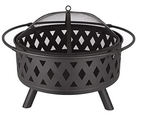 <b>Large</b> Round Metal Outdoor <b>Fire</b> <b>Pit</b> Bowl Wood Burning Firepit Camping - Product Image 4