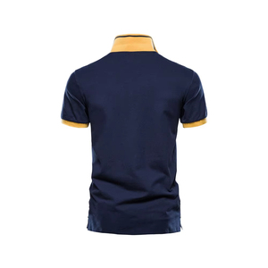 Chemise polo de golf en coton pour homme avec logo brodé, taille plus, manches courtes, polo décontracté, respirant, vêtements de sport pour homme - Product Image 3