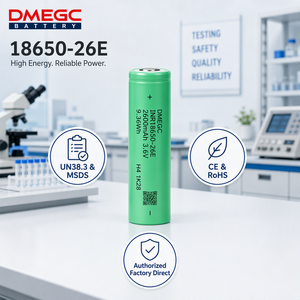 Batterie Li-ion rechargeable DMEGC INR18650-26E 2600mAh 3C pour vélo électrique et trottinette électrique - Product Image 4