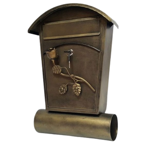 Garden Decorative Wall Mount Mailbox Embossed Metal Post <b>Box</b> <b>Parcel</b> Drop <b>Box</b> Modern <b>Outdoor</b> Metal Letter <b>Box</b> - Product Image 6