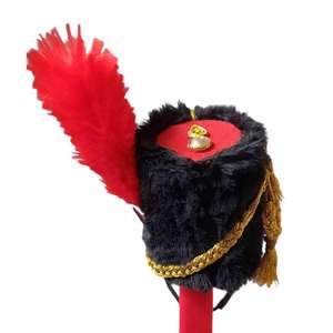 Casquette napoléonienne en peau d'ours Chapeau en peau d'ours pour infanterie de Grenadier Simple Bonnet Insigne en laiton Uniforme des Grenadiers Chapeau Shako - Product Image 2