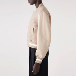 Nouveauté : Veste courte de style universitaire pour femme, imprimée, style vintage, réversible, écologique, hiver, prix bas, OEM - Product Image 6