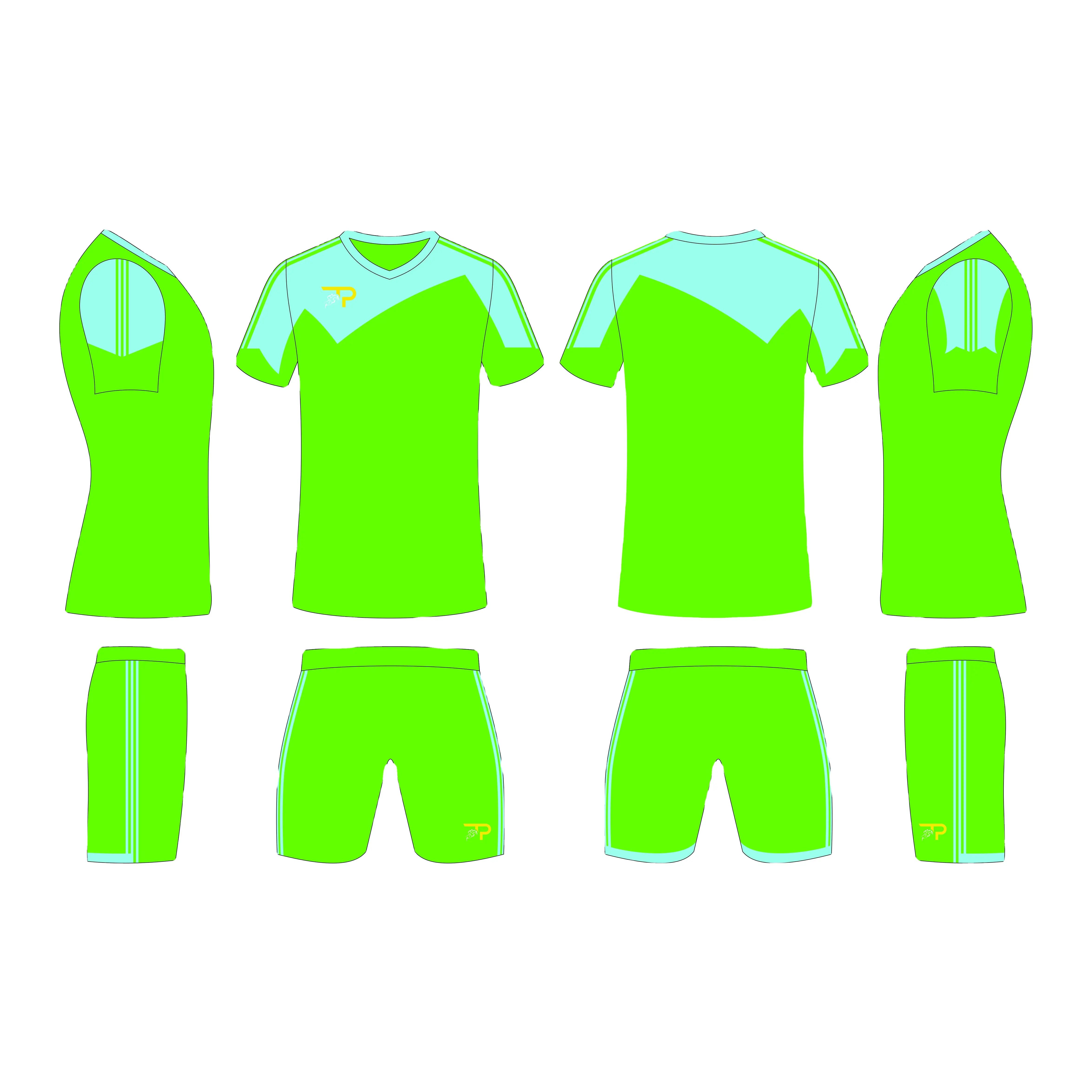 OEM Hengfeng customized full Sublimation training soccer kits football jersey soccer uniform for club