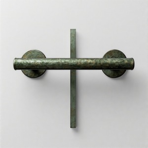 Manija interior LucentTwist, manija de puerta antigua de latón macizo Vintage de lujo con elegante grabado Floral para decoración clásica del hogar - Product Image 3