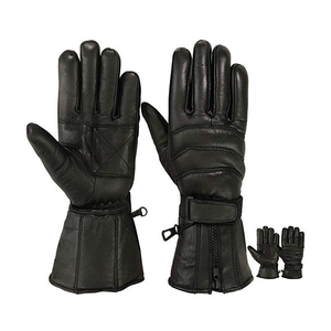 Doigt complet Knuckle Protection Antichoc Hiver Équitation Moto Gants Haute Qualité Unisexe Mode Cuir De Chèvre Étanche - Product Image 5