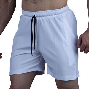 Shorts de course tissés décontractés personnalisés en gros pour hommes, pantalons en coton, pantalons de sport, pantalons de gym, shorts amples 2 en 1 - Product Image 2