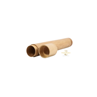 Vietchoice Étui à Fil Dentaire en Bambou, Matériaux en Nylon et Charbon de Bambou, Écologique, Rechargeable, Sans Plastique, Durable, Modèle pour Usage Domestique