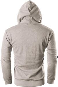 Sweatshirts à capuche unisexes 100% en coton épais avec fermeture éclair Sweatshirts Streetwear avec broderie personnalisée respirante grande taille sans couture - Product Image 5