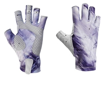 Guantes de pesca sin dedos avanzados con relleno de agarre, tela transpirable para una máxima destreza durante las aventuras de pesca de todo el día