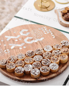 Plateau de service de bonbons au chocolat et aux bonbons Outil d'affichage de service de dessert élégant pour les mariages ou les fêtes d'anniversaire - Product Image 2