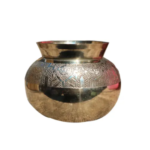 Utensilio ecológico Pooja Artículo Hogar Hotel Oficina Ceremonia religiosa Latón Kalash Hindú Pooja Venta al por mayor Precio de fábrica directo - Product Image 6