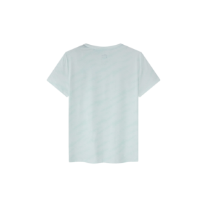 Camiseta de Cuello Redondo para Mujer ERKE, Transpirable, de Algodón y Elastano, Talla XXS/XS, Corte Corto de Verano, Color Azul Cielo con Decoración de Letras-12225202139-501 - Product Image 2