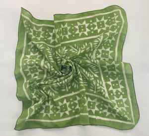 Bohemian Cotton Bandana Hand Block Print Neck <b>Scarf</b> Lightweight Summer Headwrap Unisex Hair Accessory - Product Image 4