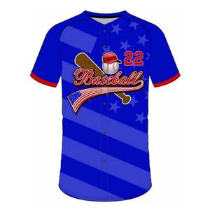 Maillot de baseball personnalisé pour adulte, manches courtes, respirant, en maille, boutons brodés, grande taille - Product Image 6