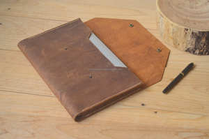 Housse pour ordinateur portable élégante en cuir véritable Style professionnel pour le travail de bureau, l'école et les GLS-0254 de trajet quotidiens - Product Image 6