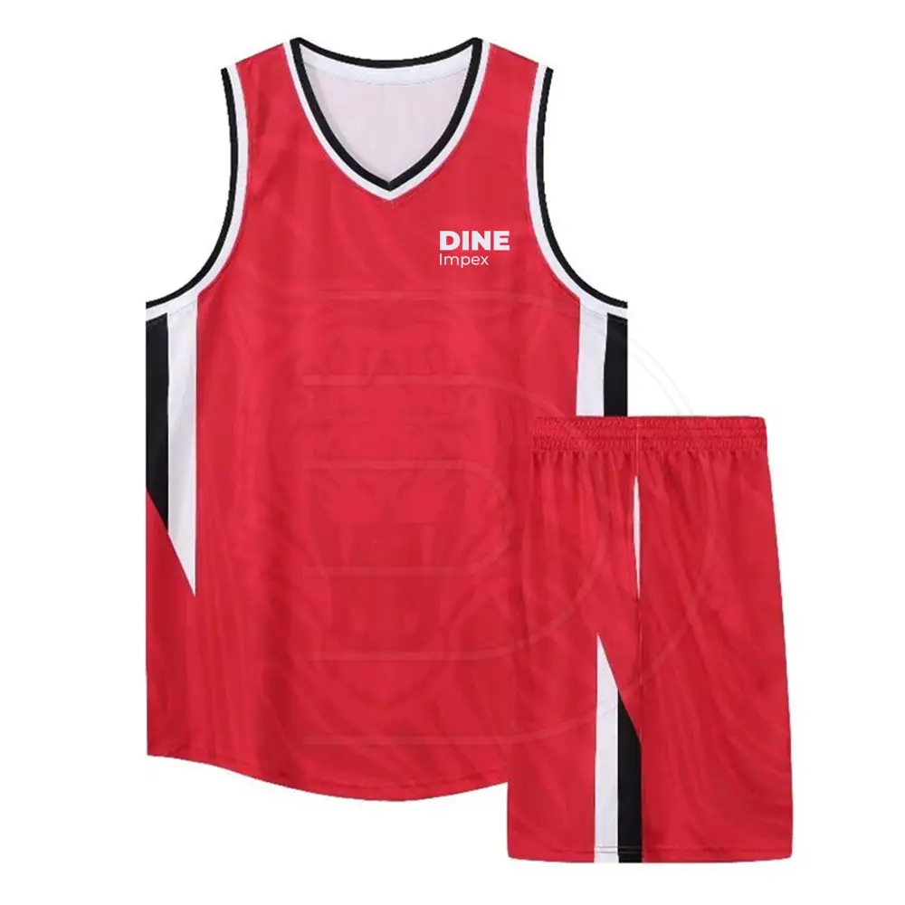 Plus Size Bestseller Männer Mode Basketball Uniform Set Top Qualität Sublimation Druck Basketball Uniform