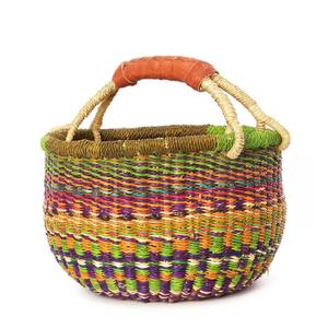 Paniers africains en jonc de mer fabriqués à la main panier en raphia panier de fruits magazine articles de maison stockage - Product Image 3