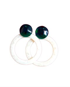 Nouvelles boucles d'oreilles en résine colorée vintage, design tendance, forme irrégulière, de qualité supérieure, pour femmes et filles. - Product Image 6