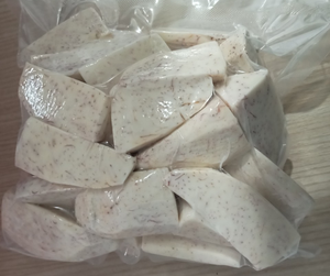 Vente en gros de taro en vrac congelé IQF Taro pelé blanc Cubes Sortie d'usine Vietnam OEM Fourniture de boules de tapioca pour exportation - Product Image 3