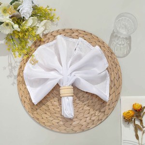 Chargeur en rotin unique plaqué fait à la main plaque en rotin de qualité supérieure grande plaque d'exposition pour événements et accessoires de table de mariage - Product Image 6