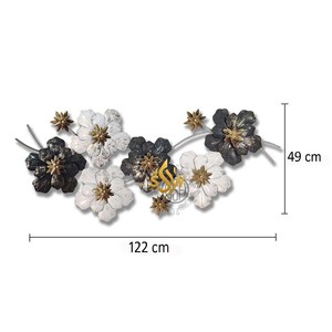 Décoration murale d'art forme personnalisée art mural suspendu en métal grande taille conception de fleurs meilleure qualité cadeaux d'anniversaire et d'anniversaire - Product Image 1