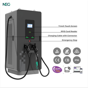 Para UL certificado Dual Gun DC EV cargador montado en el suelo NEG Power RFID APP Control OCPP 1.6J protección completa nueva estación de carga - Product Image 2