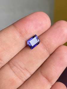 Iolite พลอยรูปสี่เหลี่ยมจัตุรัสตัดหินธรรมชาติหิน September birthstone เครื่องประดับทำด้วยมือพลอยสี่เหลี่ยมเหลี่ยมเพชรพลอยสีฟ้า iolite - Product Image 5