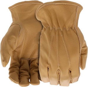 Guantes de trabajo de cuero de vaca general de destreza mejorada Guantes de seguridad para la construcción con tacto suave - Product Image 1