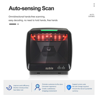 Escáner de código de barras de mesa 2D de alta sensibilidad, lector de código QR manos libres para interfaz USB y RS232 de Android para la interfaz de la red para el año en que se encuentra, para el año en que se encuentra, para el dispositivo en el que se encuentra