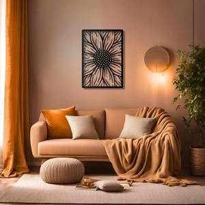 Décoration murale moderne en métal fabriquée à la main Sculpture en fer unique Accent de maison élégant pour salon chambre bureau - Product Image 3