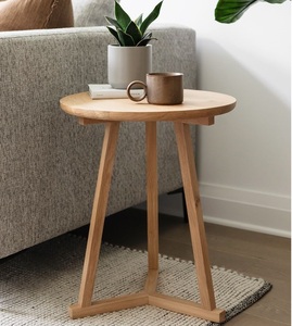 Luxurious <b>wooden</b> <b>side</b> <b>table</b> crafted with skill and care showcasing elegant lines and a rich natural wood texture - Product Image 1