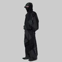Fabricantes de Conjuntos Deportivos de 2 Piezas para Invierno, Personalizados, con Estampado Sólido, Elásticos, Reflectantes, para Entrenamiento, Running, Chaqueta Cortavientos y Pantalones de Nylon