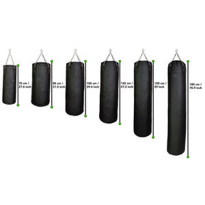 Sacs de frappe de boxe personnalisables en cuir PU, sacs de frappe lourds pour l'entraînement de boxe et de MMA, sacs de frappe de boxe remplis avec suspension - Product Image 6