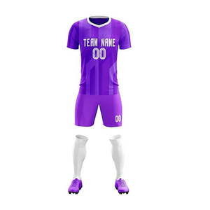 Uniforme de football Jersey & Shorts Set Col V Votre propre conception - Product Image 4