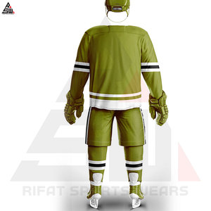 Maillot de hockey sur glace personnalisé unisexe, uniforme d'équipe, impression numérique de haute qualité, imprimé sur le devant, séchage rapide, vêtements de sport de hockey, vente en gros - Product Image 5