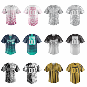 Custom <b>Baseball</b> Team Jerseys Uniforms Player Name Number Sublimation Embroidery Printing Tackle Twill Breathable Plus Size - Product Image 4